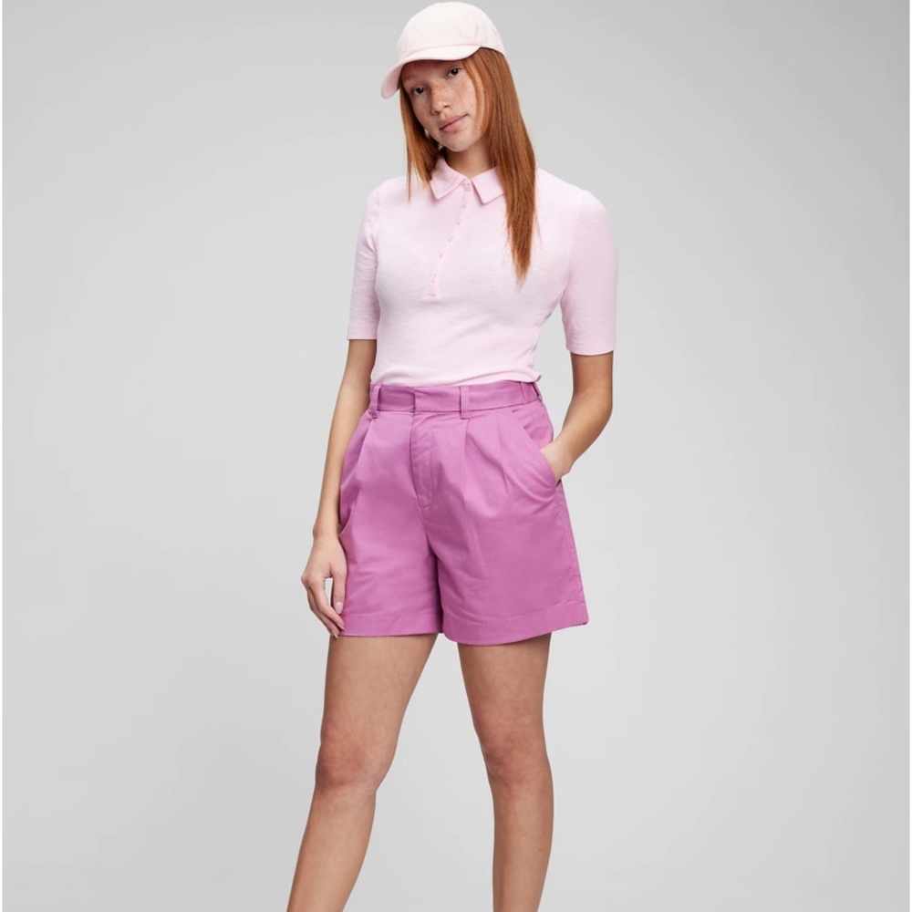 GAP‎ NWT Women's Ribbed Henley Polo T-Shirt